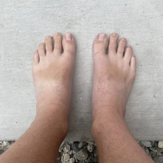 Guy with feet and toes