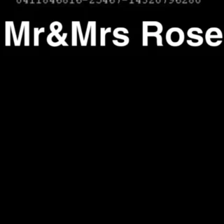 Mr.&MsRose