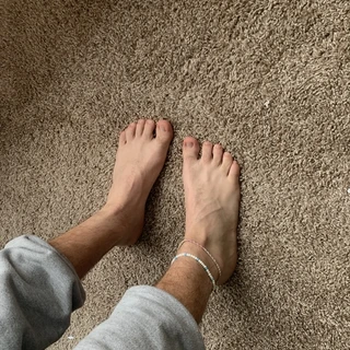 pretty boy  with pretty feet