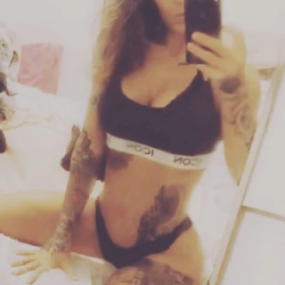 Unique petite and tattooed